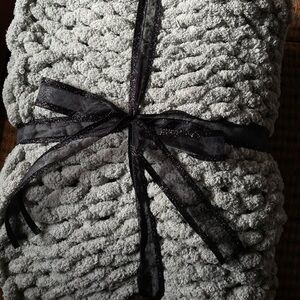 Sage Green Chunky knit Blanket!